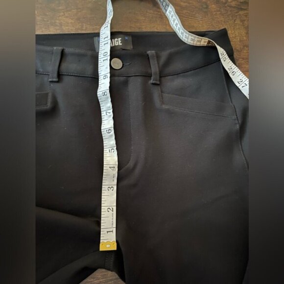 PAIGE Winona stretch-jersey slit cuff flared pants black NEW NWT size 29 - Picture 14 of 16